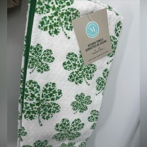 Martha Stewart St. Patricks Day Kitchen Towels Set Of 3, Shamrock